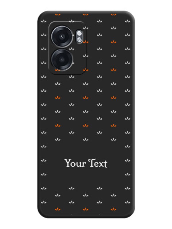 Custom Simple Pattern With Custom Text On Space Black Personalized Soft Matte Phone Covers -Oppo K10 5G