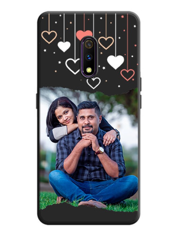 Custom Love Hangings with Splash Wave Picture on Space Black Custom Soft Matte Phone Back Cover - Oppo K3