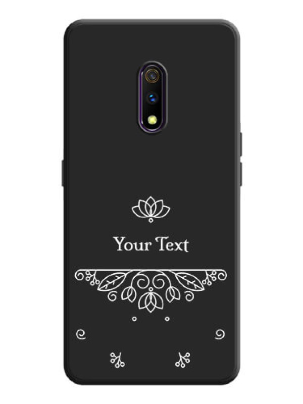 Custom Lotus Garden Custom Text On Space Black Personalized Soft Matte Phone Covers -Oppo K3