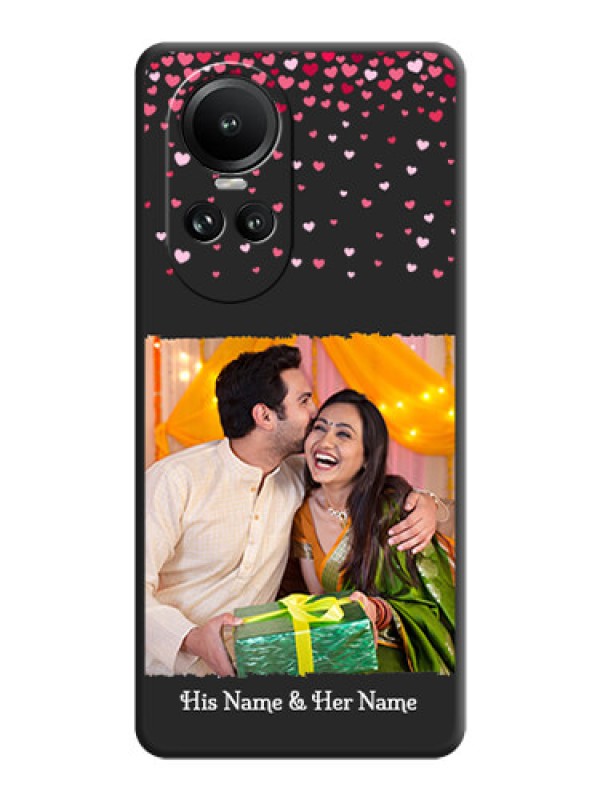 Custom Fall in Love with Your Partner - Photo on Space Black Soft Matte Phone Cover - Reno 10 5G