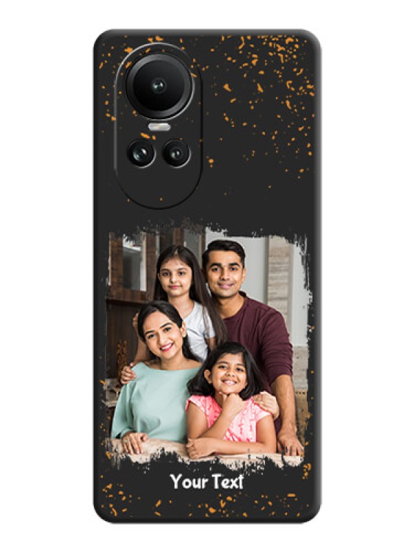 Custom Spray Free Design - Photo on Space Black Soft Matte Phone Cover - Reno 10 5G