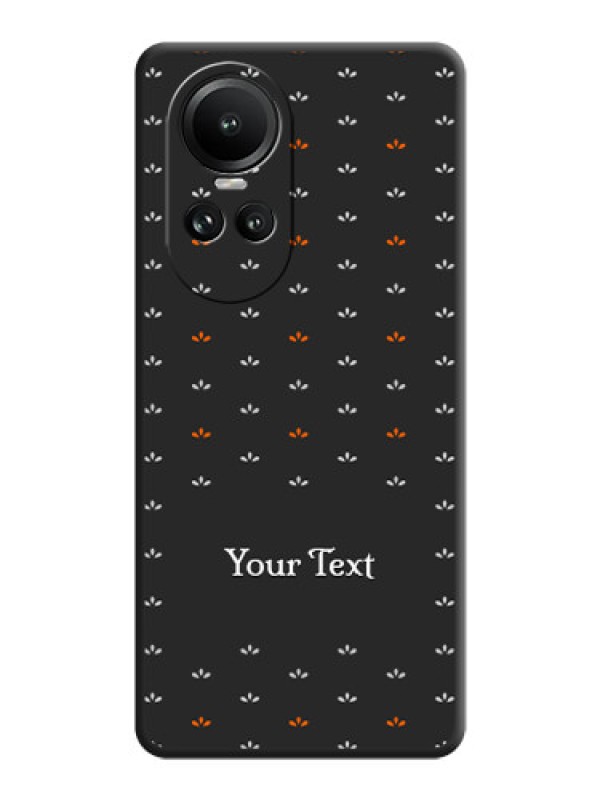 Custom Simple Pattern With Custom Text On Space Black Personalized Soft Matte Phone Covers - Reno 10 5G