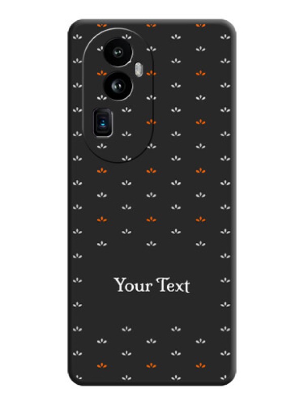 Custom Simple Pattern With Custom Text On Space Black Personalized Soft Matte Phone Covers - Reno 10 Pro Plus 5G