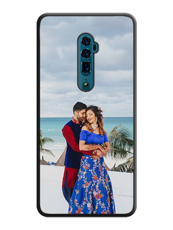 Custom Full Single Pic Upload On Space Black Personalized Soft Matte Phone Covers -Oppo Reno 10X Zoom