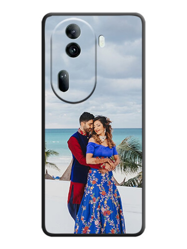 Custom Full Single Pic Upload On Space Black Personalized Soft Matte Phone Covers - Reno 11 Pro 5G