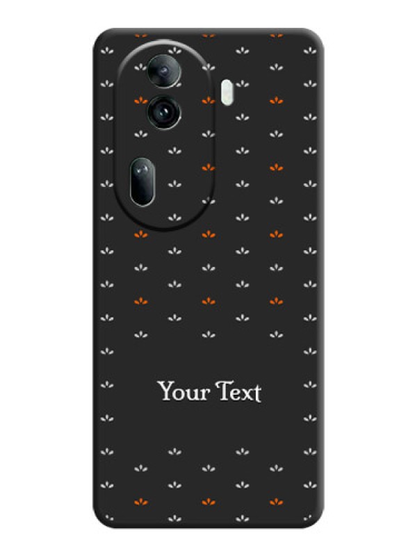 Custom Simple Pattern With Custom Text On Space Black Personalized Soft Matte Phone Covers - Reno 11 Pro 5G