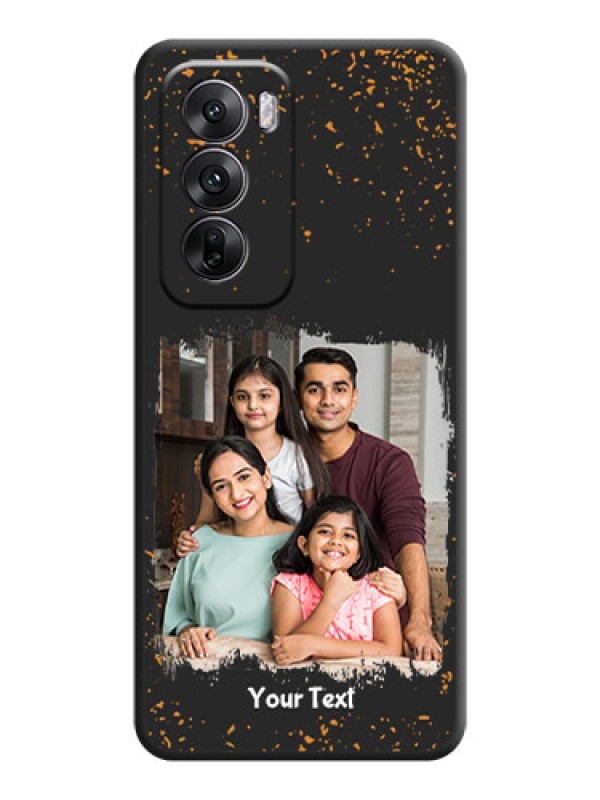 Custom Spray Free Design on Photo On Space Black Custom Soft Matte Mobile Back Cover - Oppo Reno 12 5G