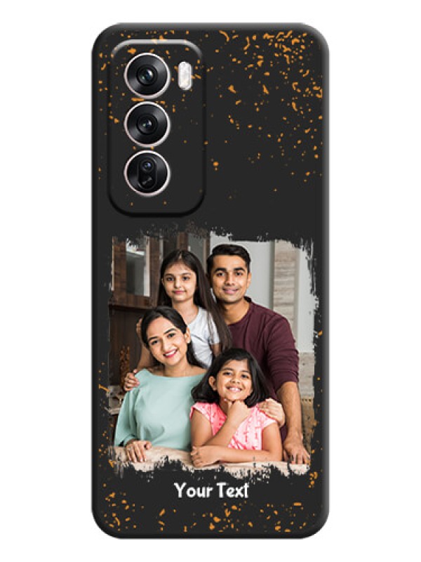 Custom Spray Free Design on Photo On Space Black Custom Soft Matte Mobile Back Cover - Oppo Reno 12 Pro 5G