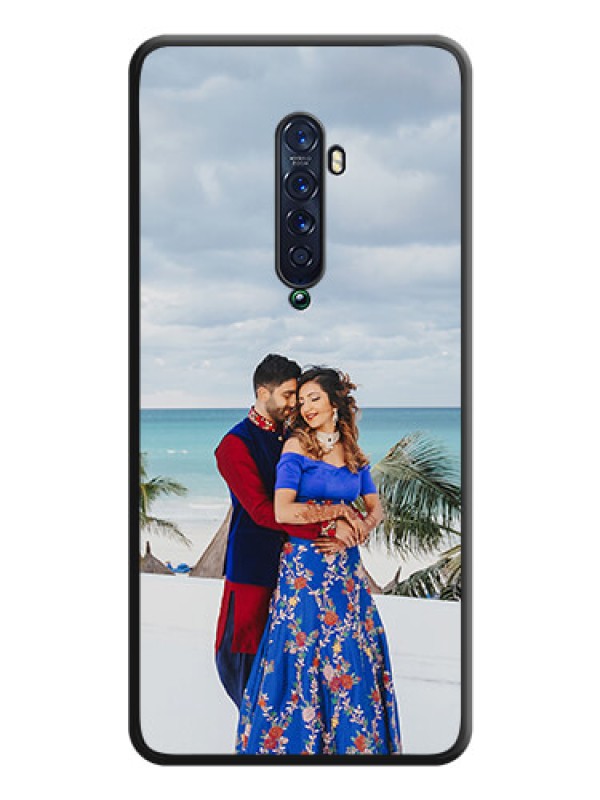 Custom Full Single Pic Upload On Space Black Personalized Soft Matte Phone Covers -Oppo Reno 2