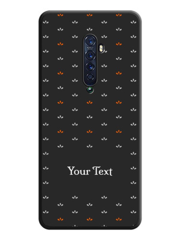 Custom Simple Pattern With Custom Text On Space Black Personalized Soft Matte Phone Covers -Oppo Reno 2