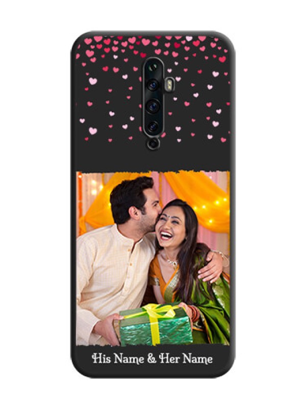 Custom Fall in Love with Your Partner  - Photo on Space Black Soft Matte Phone Cover - Oppo Reno 2F