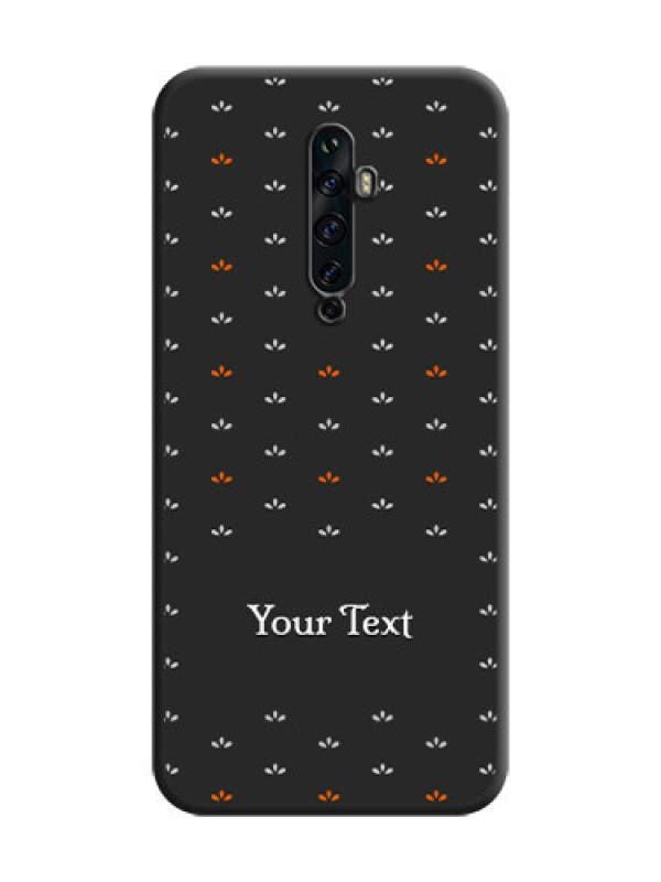 Custom Simple Pattern With Custom Text On Space Black Personalized Soft Matte Phone Covers -Oppo Reno 2F