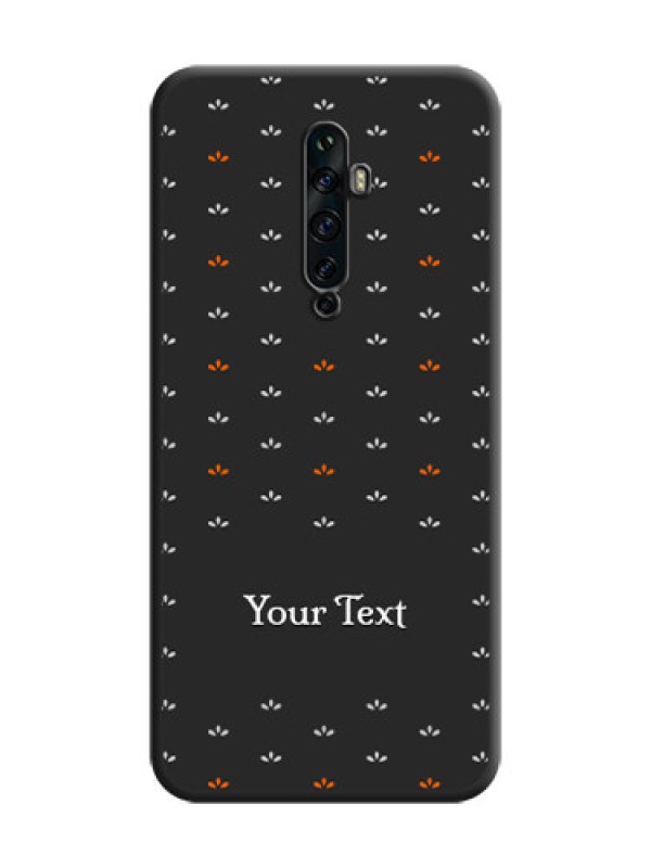 Custom Simple Pattern With Custom Text On Space Black Personalized Soft Matte Phone Covers -Oppo Reno 2Z