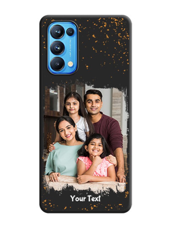 Custom Spray Free Design on Photo on Space Black Soft Matte Phone Cover - Reno 5 Pro