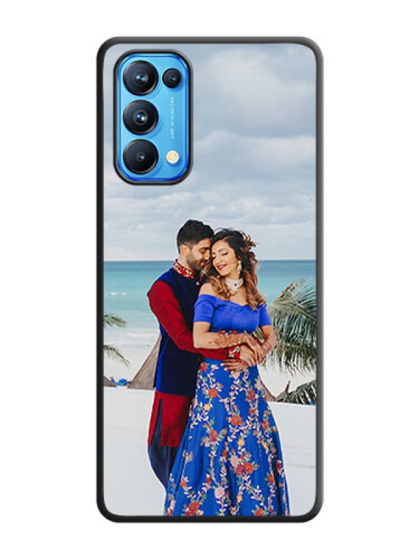 Custom Full Single Pic Upload On Space Black Personalized Soft Matte Phone Covers -Oppo Reno 5 Pro 5G
