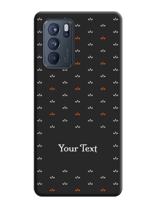 Custom Simple Pattern With Custom Text On Space Black Personalized Soft Matte Phone Covers -Oppo Reno 6 Pro 5G