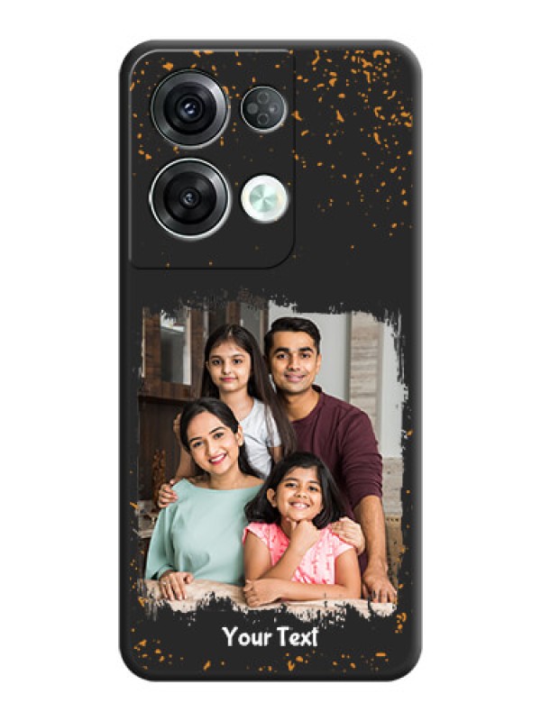 Custom Spray Free Design on Photo on Space Black Soft Matte Phone Cover - Oppo Reno 8 Pro 5G