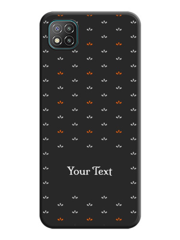 Custom Simple Pattern With Custom Text On Space Black Personalized Soft Matte Phone Covers -Poco C3