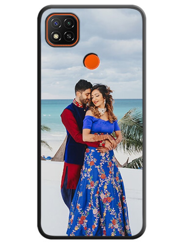 Custom Full Single Pic Upload On Space Black Personalized Soft Matte Phone Covers -Poco C31
