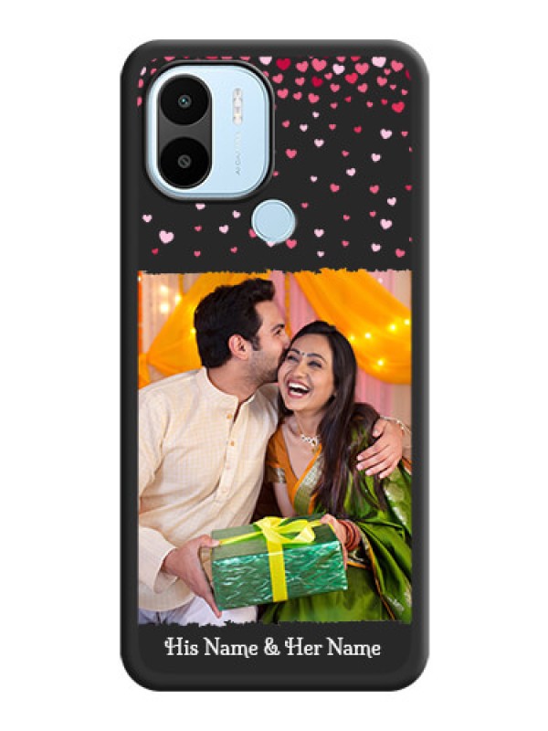 Custom Fall in Love with Your Partner  on Photo on Space Black Soft Matte Phone Cover - Poco C50