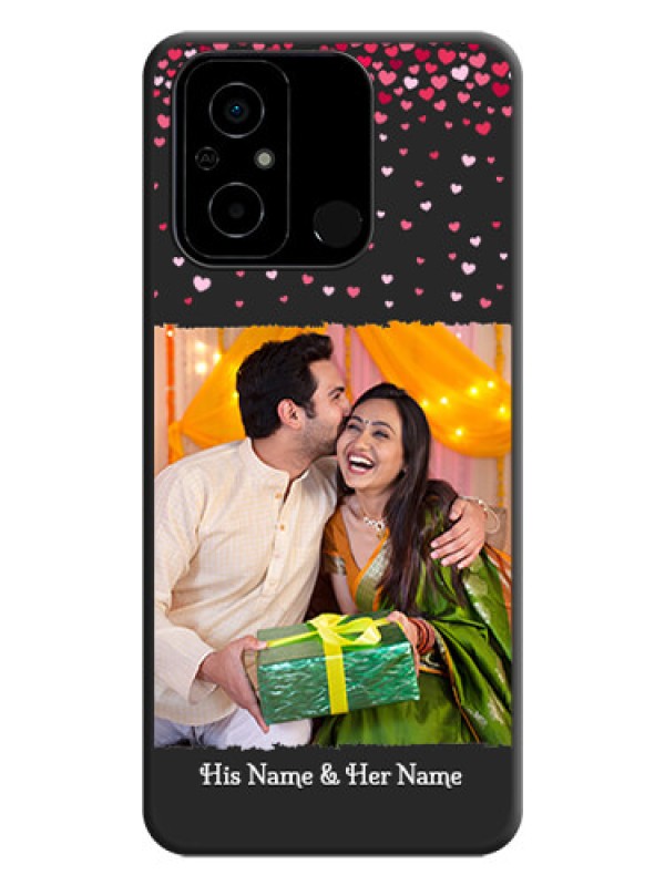 Custom Fall in Love with Your Partner  on Photo on Space Black Soft Matte Phone Cover - Poco C55
