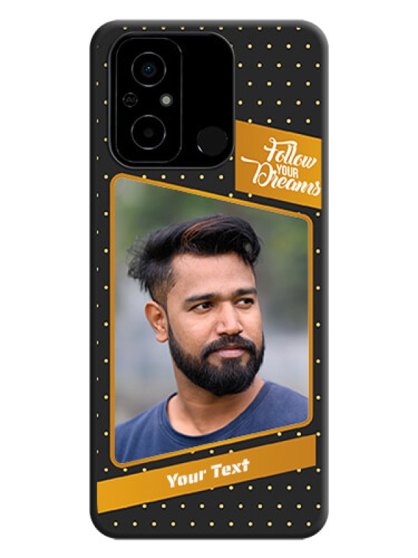 Custom Follow Your Dreams with White Dots on Space Black Custom Soft Matte Phone Cases - Poco C55
