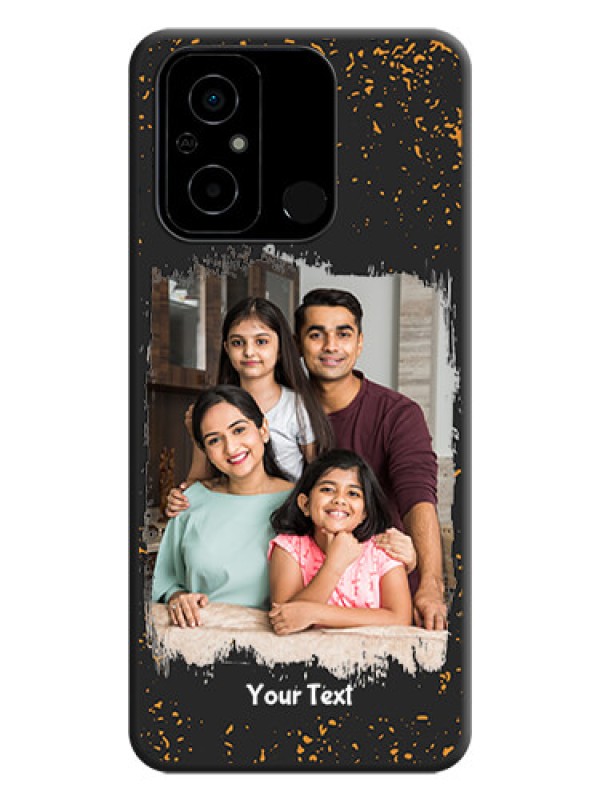 Custom Spray Free Design on Photo on Space Black Soft Matte Phone Cover - Poco C55