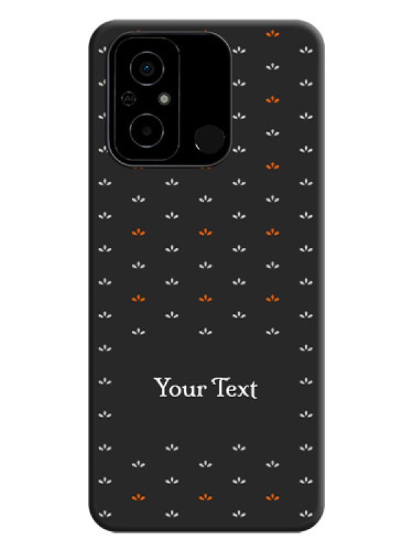 Custom Simple Pattern With Custom Text On Space Black Personalized Soft Matte Phone Covers -Poco C55