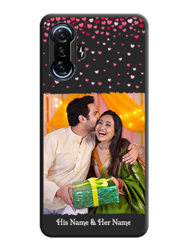 Custom Fall in Love with Your Partner  on Photo on Space Black Soft Matte Phone Cover - POco F3 GT