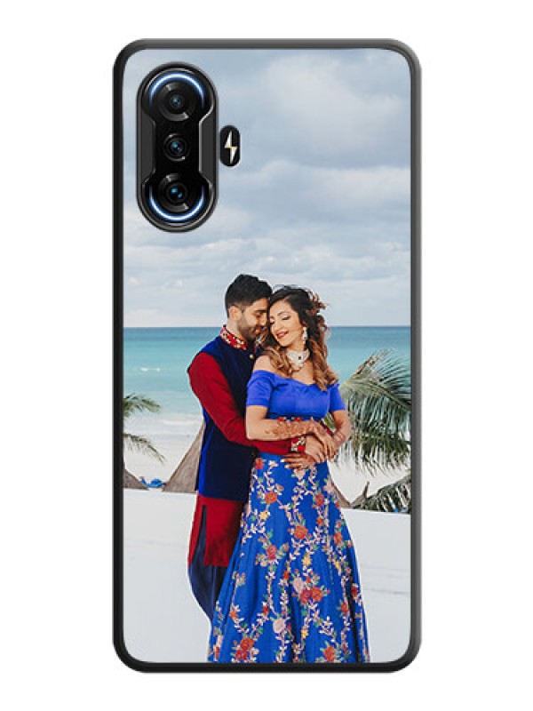 Custom Full Single Pic Upload On Space Black Personalized Soft Matte Phone Covers -Poco F3 Gt