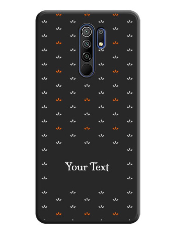 Custom Simple Pattern With Custom Text On Space Black Personalized Soft Matte Phone Covers -Poco M2 Reloaded