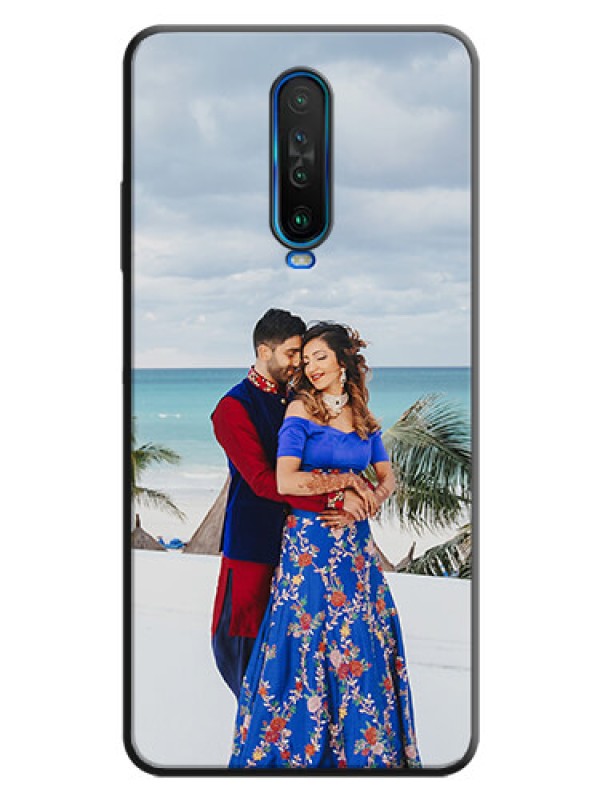 Custom Full Single Pic Upload On Space Black Personalized Soft Matte Phone Covers -Poco X2