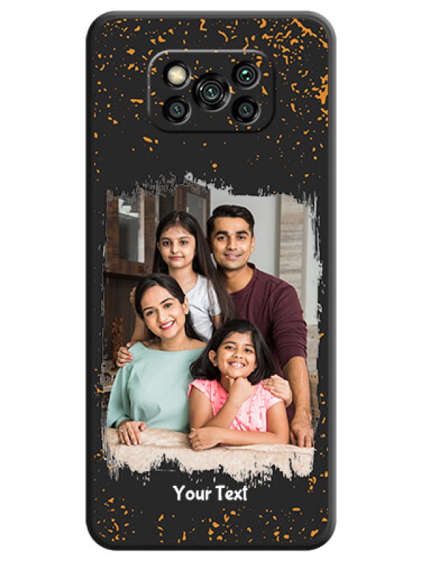 Custom Spray Free Design on Photo on Space Black Soft Matte Phone Cover - Poco X3