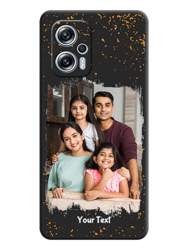 Custom Spray Free Design on Photo on Space Black Soft Matte Phone Cover - Poco X4 Gt 5G