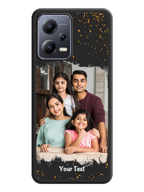 Custom Spray Free Design on Photo on Space Black Soft Matte Phone Cover - Poco X5 5G
