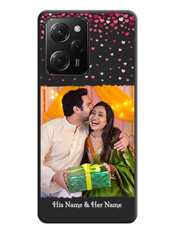 Custom Fall in Love with Your Partner  - Photo on Space Black Soft Matte Phone Cover -Poco X5 Pro 5G