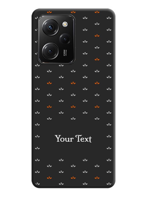 Custom Simple Pattern With Custom Text On Space Black Personalized Soft Matte Phone Covers -ApplePoco X5 Pro 5G