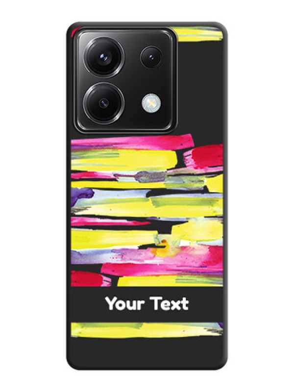 Custom Brush Coloured on Space Black Personalized Soft Matte Phone Covers - Poco X6 5G