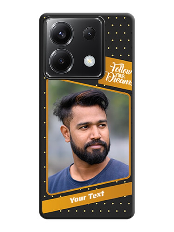 Custom Follow Your Dreams with White Dots on Space Black Custom Soft Matte Phone Cases - Poco X6 5G