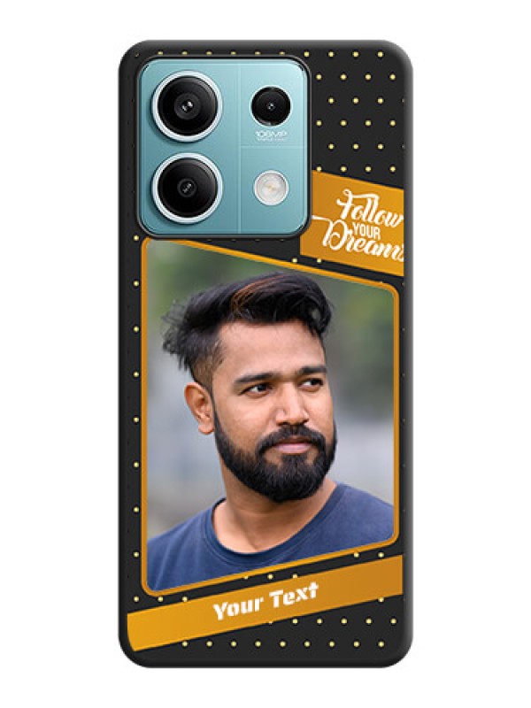 Custom Follow Your Dreams with White Dots on Space Black Custom Soft Matte Phone Cases - Poco X6 Neo 5G