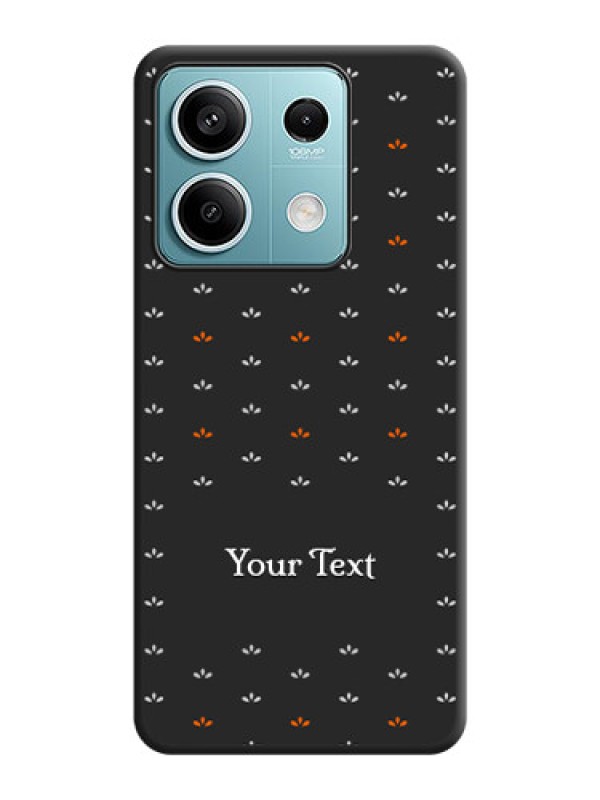 Custom Simple Pattern With Custom Text On Space Black Personalized Soft Matte Phone Covers - Poco X6 Neo 5G