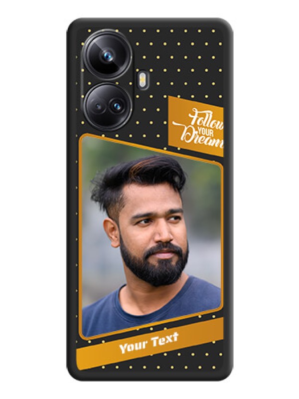 Custom Follow Your Dreams with White Dots on Space Black Custom Soft Matte Phone Cases - Realme 10 Pro Plus 5G