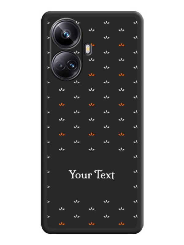 Custom Simple Pattern With Custom Text On Space Black Personalized Soft Matte Phone Covers -Realme 10 Pro Plus 5G