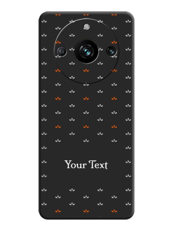 Custom Simple Pattern With Custom Text On Space Black Personalized Soft Matte Phone Covers - Realme 11 Pro 5G