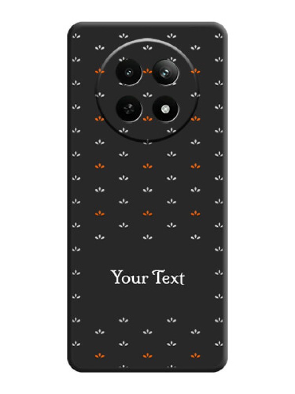 Custom Simple Pattern With Custom Text On Space Black Personalized Soft Matte Phone Covers - Realme 12 5G