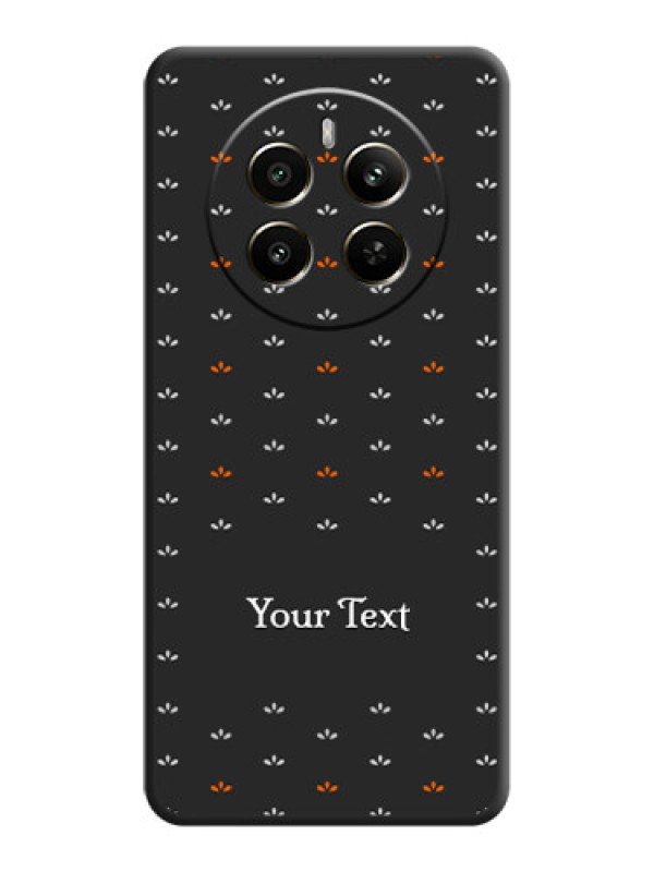 Custom Simple Pattern With Custom Text On Space Black Personalized Soft Matte Phone Covers - Realme 12 Plus 5G