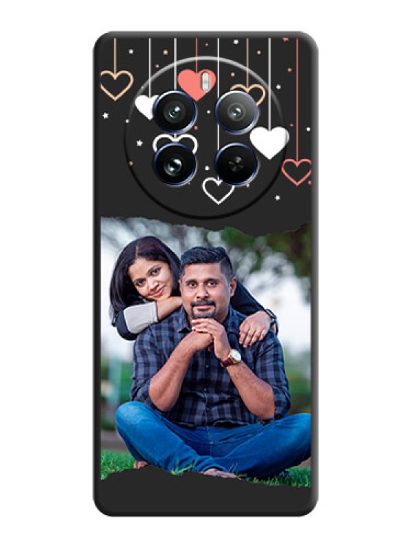 Custom Love Hangings with Splash Wave Picture on Space Black Custom Soft Matte Phone Back Cover - Realme 12 Pro 5G