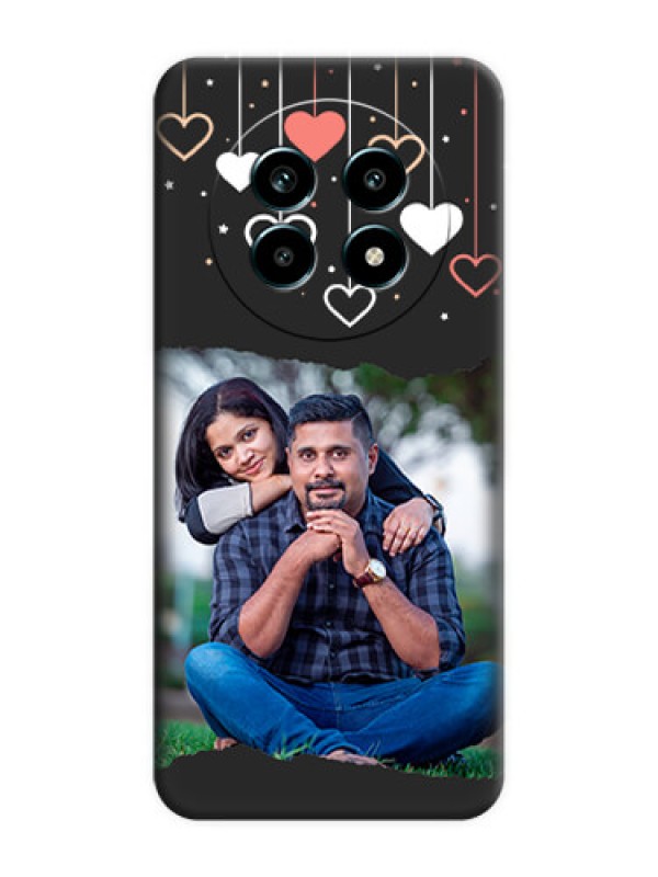 Custom Love Hangings with Splash Wave Picture On Space Black Custom Soft Matte Mobile Back Cover - Realme 13 Pro 5G