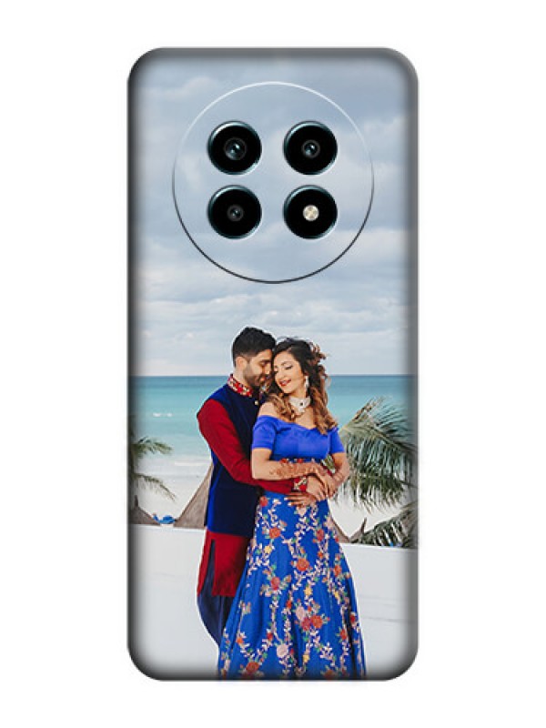 Custom Full Single Pic Upload On Space Black Custom Soft Matte Mobile Back Cover - Realme 13 Pro 5G