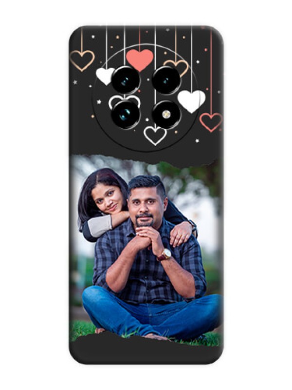 Custom Love Hangings with Splash Wave Picture On Space Black Custom Soft Matte Mobile Back Cover - Realme 13 Pro Plus 5G